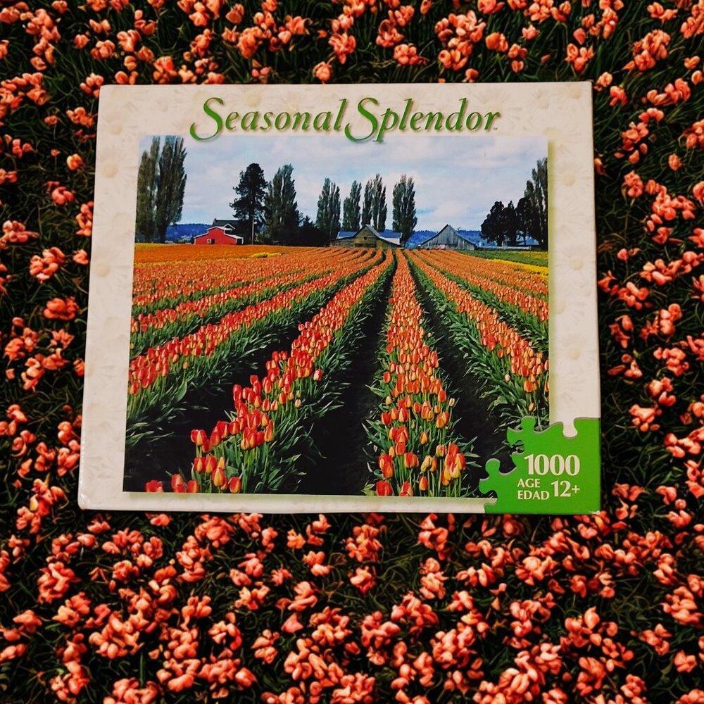 Hasbro 2007 Seasonal Splendor Nature Changing 1000 Pc Puzzle from Milton Bradley